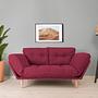 Nina Daybed Schlafsofa 3-Sitzer Dunkelrot 1