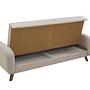 Hera Sofa Bed 3-seater Wood Veneer Cream 8