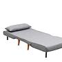 Foldable Sofa Bed 1-Seater Light Grey 9