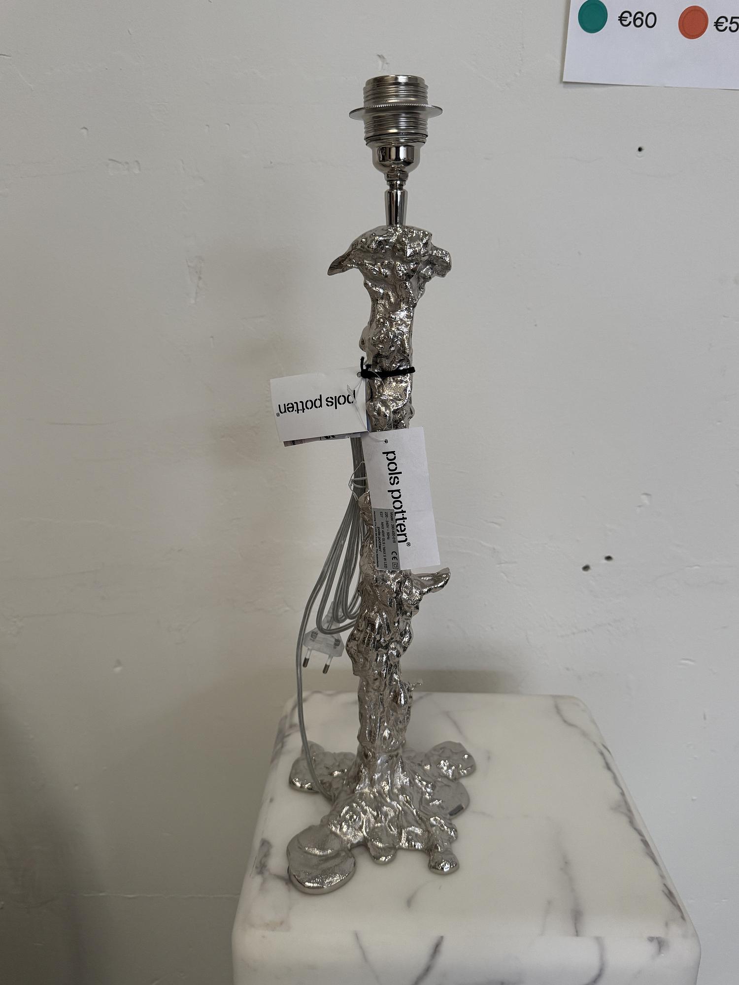 Drip Lampenfuß Metall Silber 1