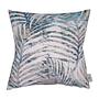 Kissenbezug T-Palm Leaves Baumwollstoff Natur / Blau 0