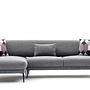 Venus Sofa Récamiere Links Grau 5