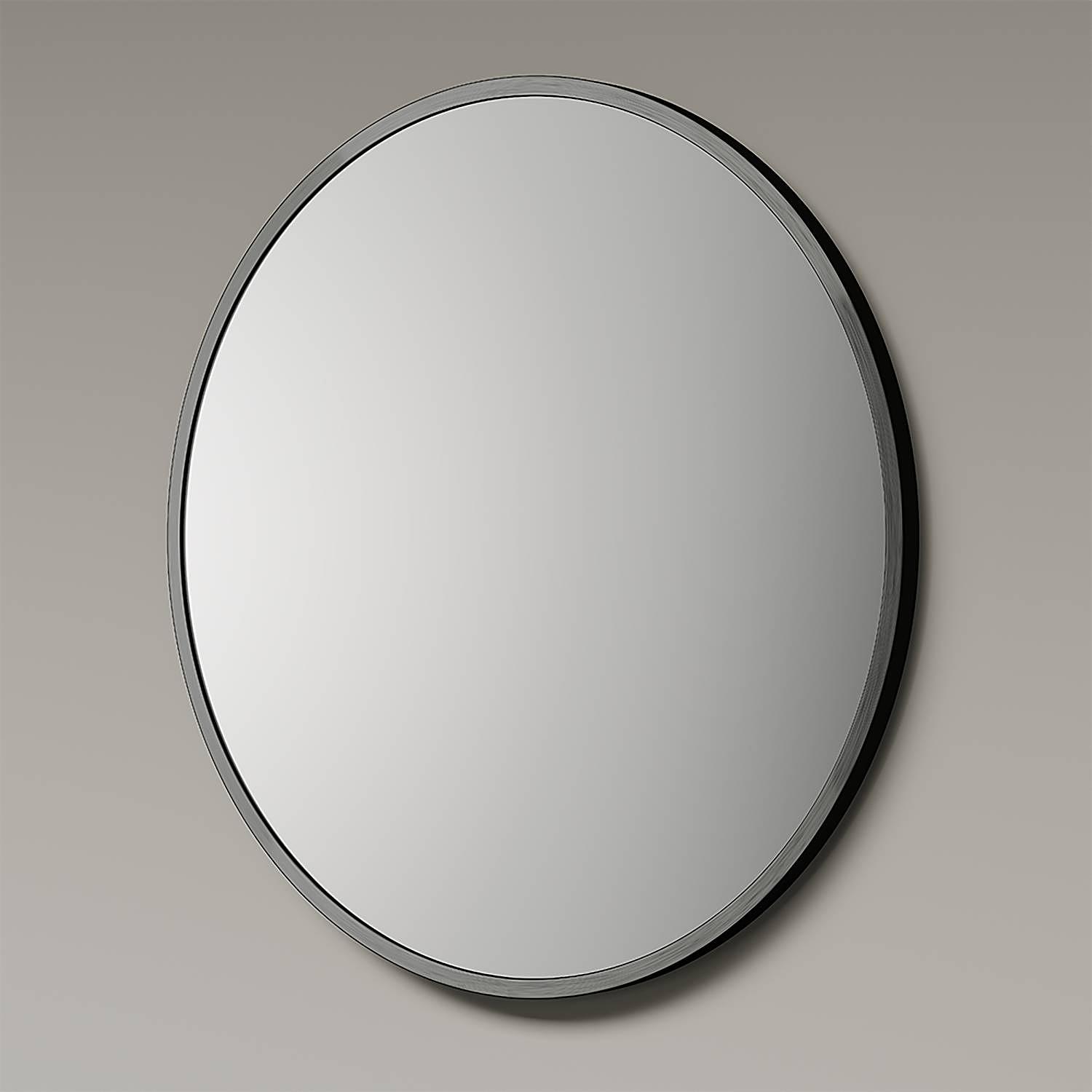 Wall Mirror Picasso Round Mirror Glass Aluminum Black 25 cm 4