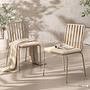 Gartenstuhl Kuna 2er Set Stahl Taupe 1
