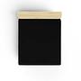 Fitted sheet cotton black 100cm x 200cm 1