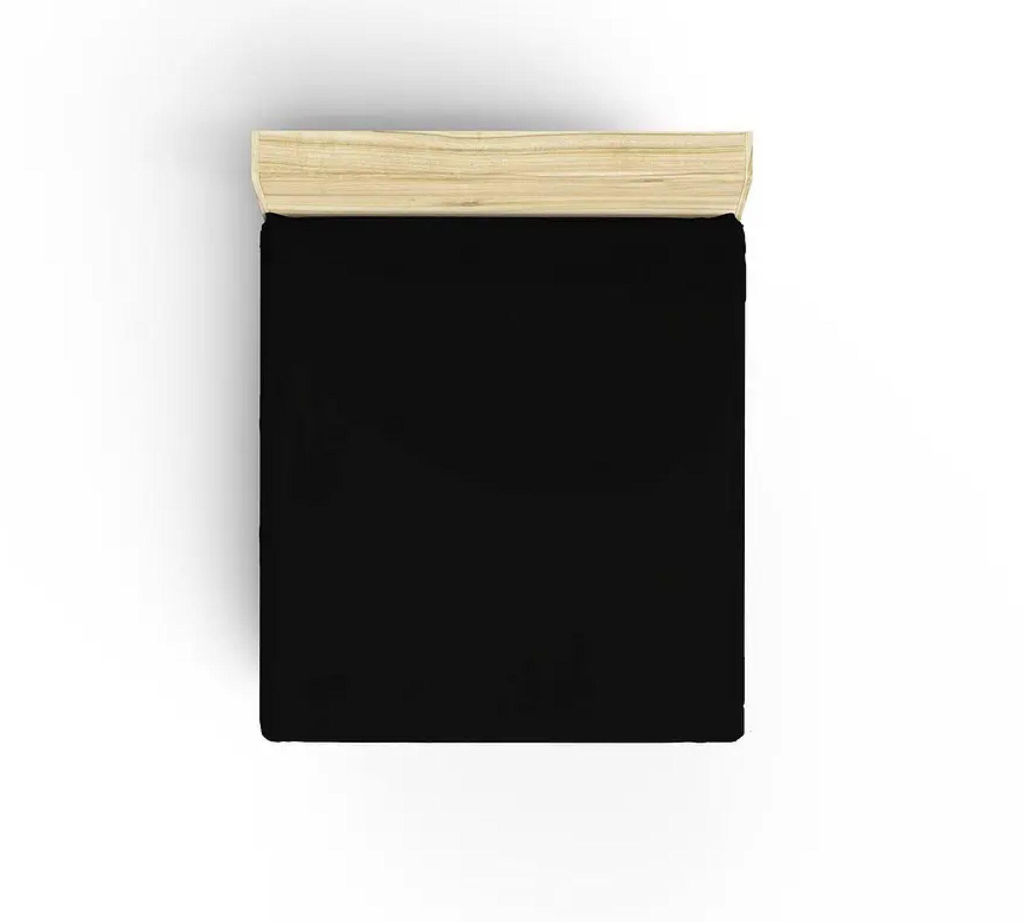 Fitted sheet cotton black 100cm x 200cm 1