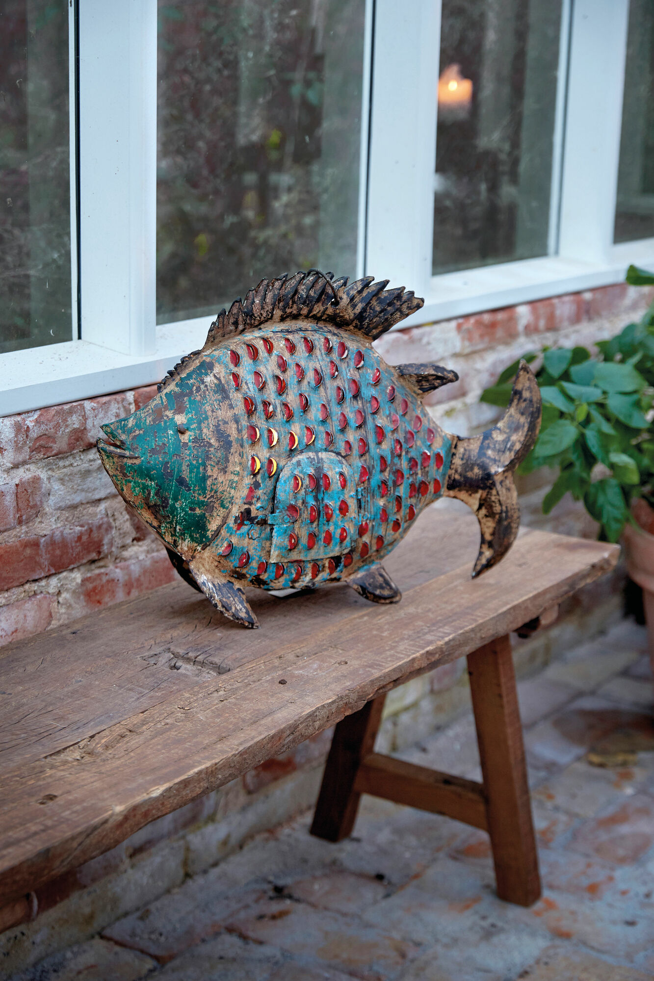 Dekofisch Kerzenhalter Metall 2