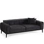 Athena 3-seater sofa bed Black 6