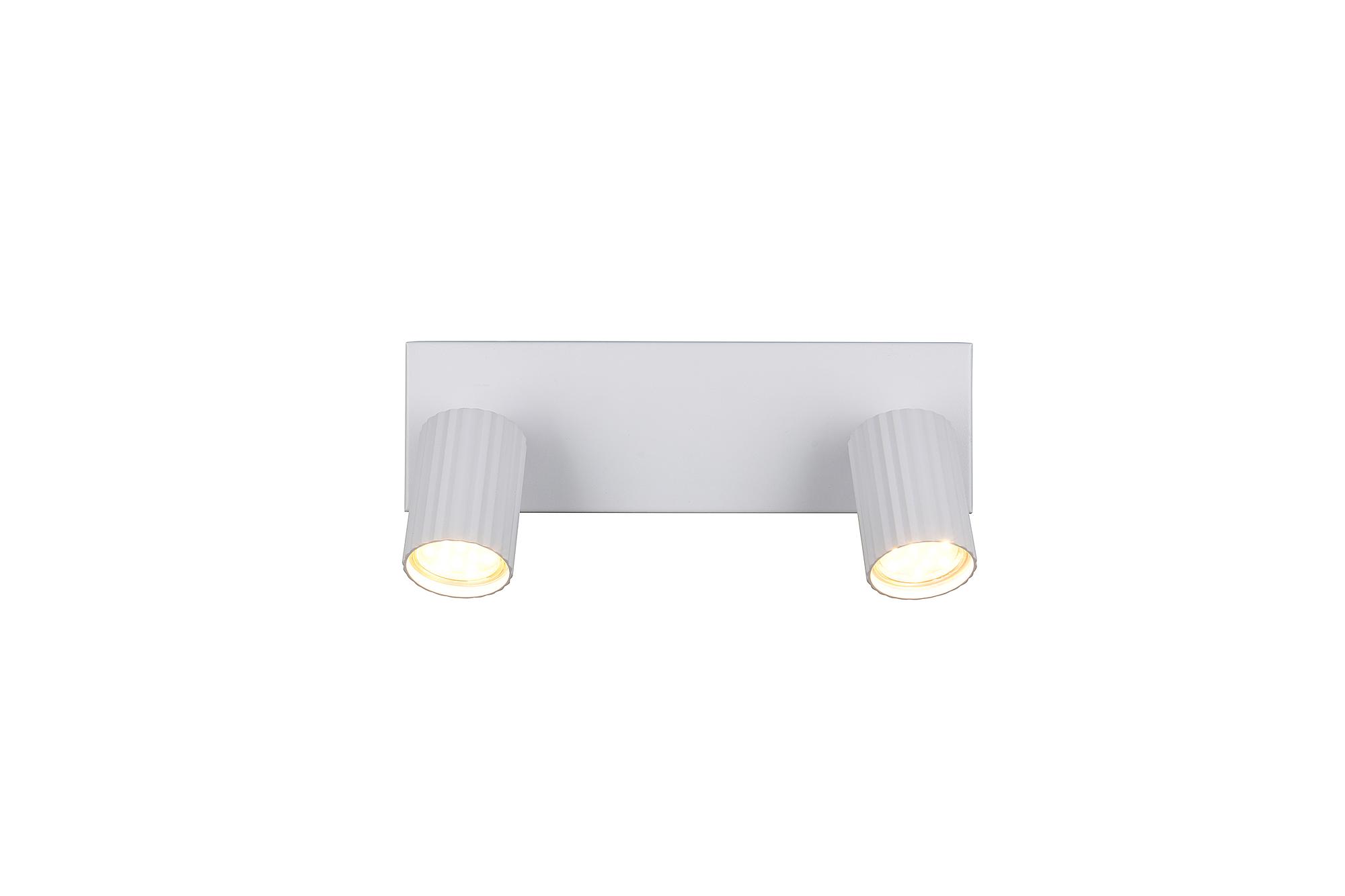 2-Light Soka Ceiling Light Rectangular Iron White 3