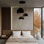 3-Flammig Wabi Sabi Stillforms Pendelleuchte Schwarz 2