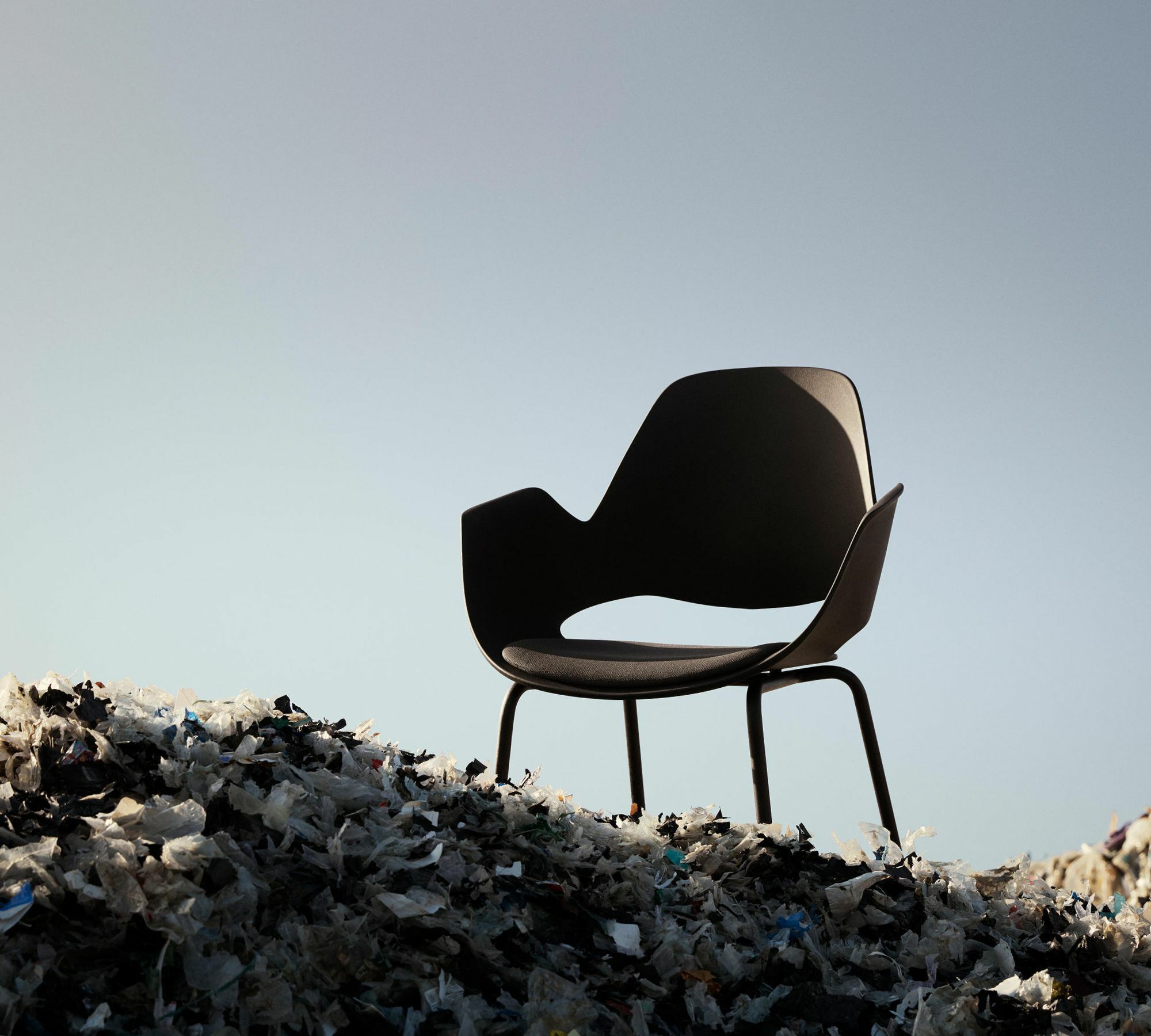 FALK Stuhl Aluminium Pulverbeschichtet Kunststoff Schwarz 2