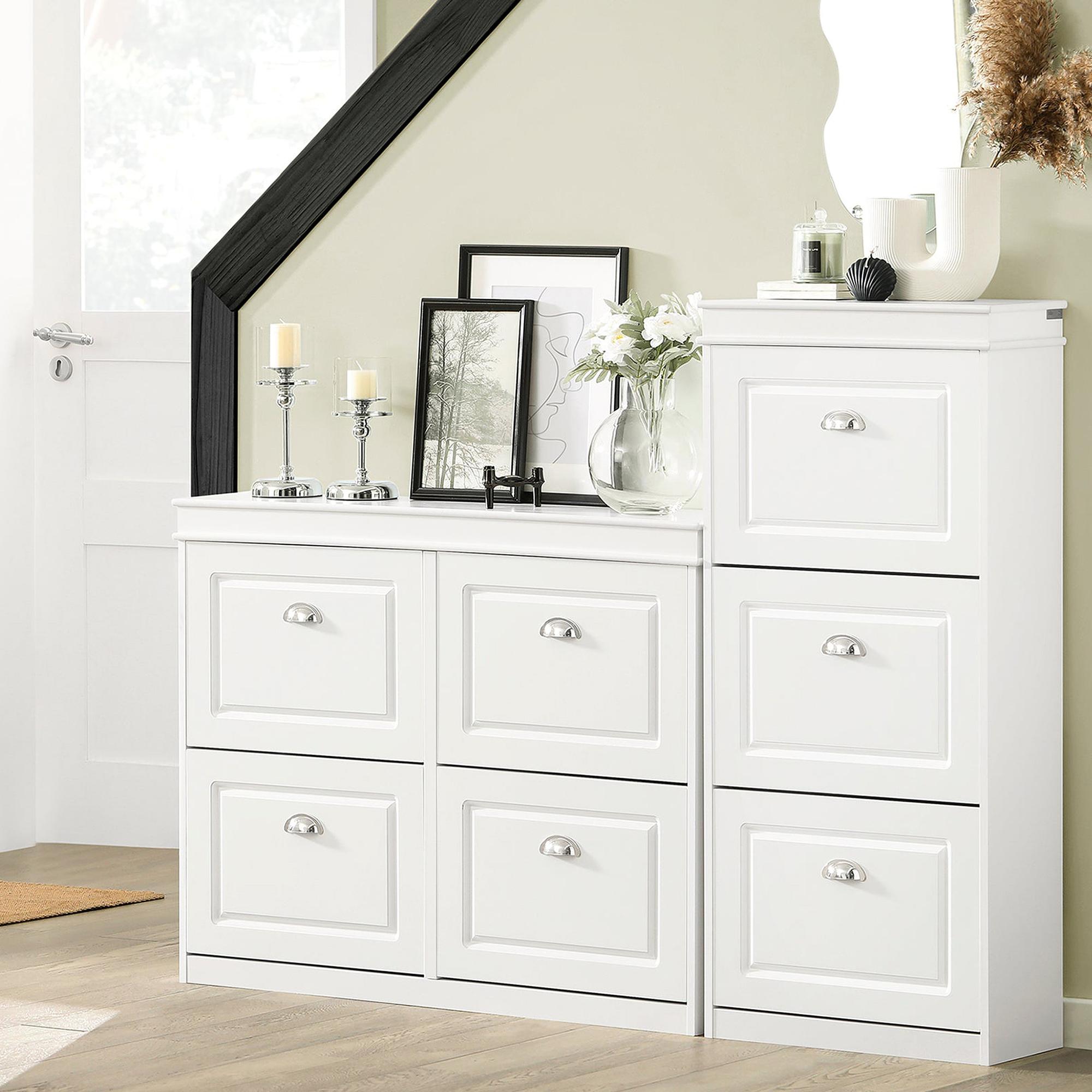ESTHA 4 Shoe cabinet White 3