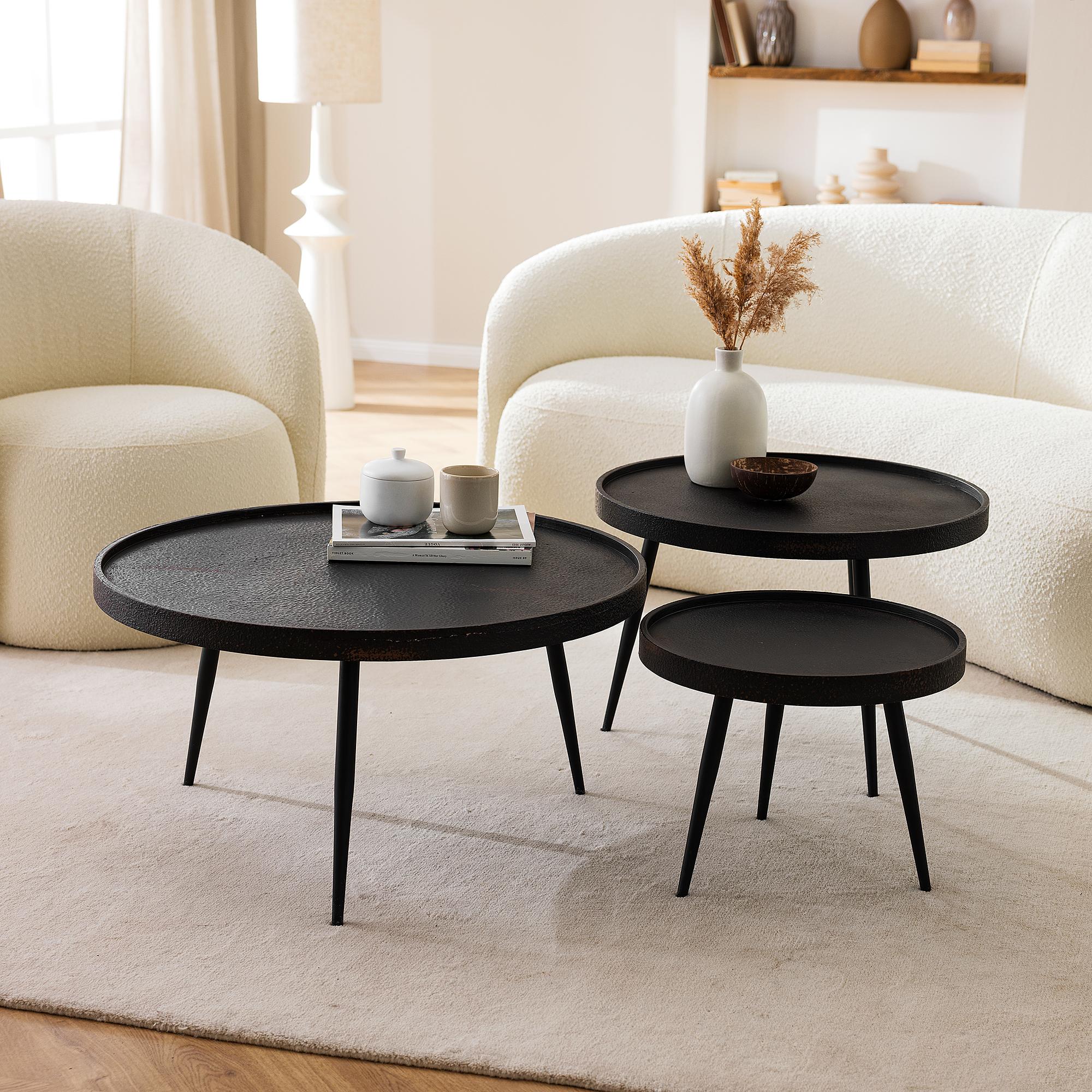 Coffee table IKOMWA Antique Black 62cm 2