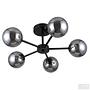 Deckenleuchte Ilumo 5-Flammig Rauchglas Eisen Grau Schwarz 3
