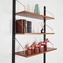 Teak shelf brown 1960s 5