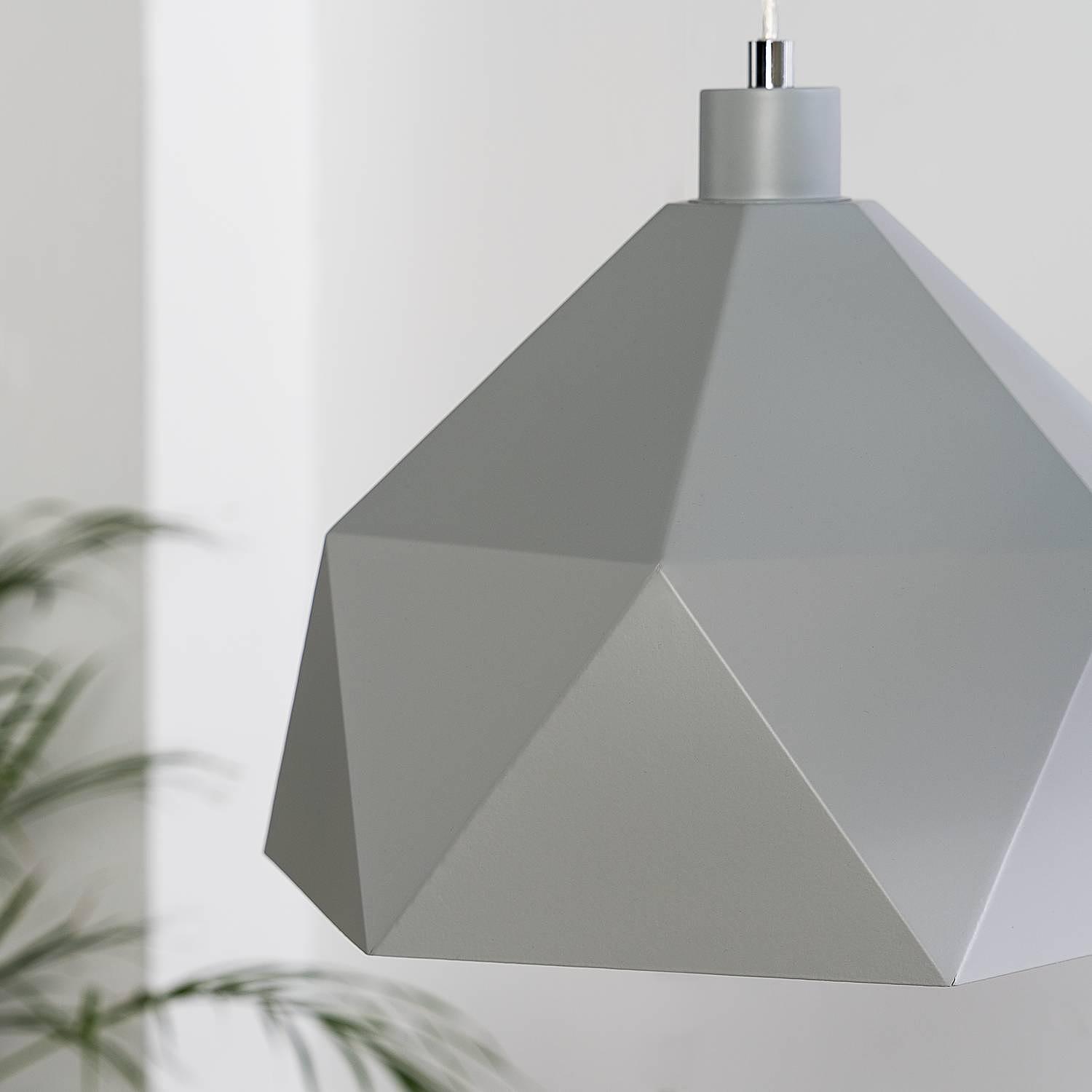Pendant lamp Armour 1-light Grey 4