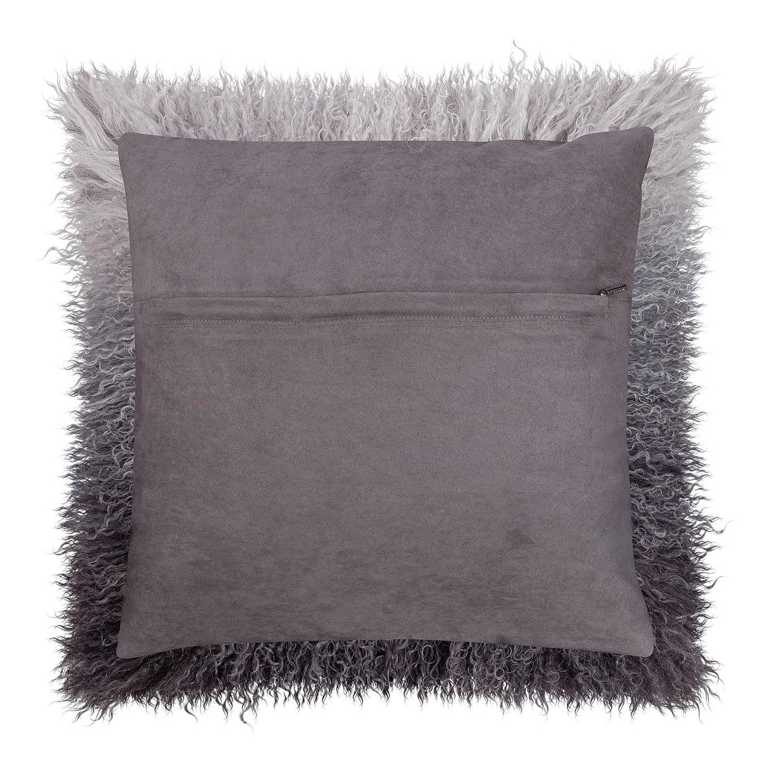 Pillowcase Pamina Tibetan lamb Grey 40 x 40 3