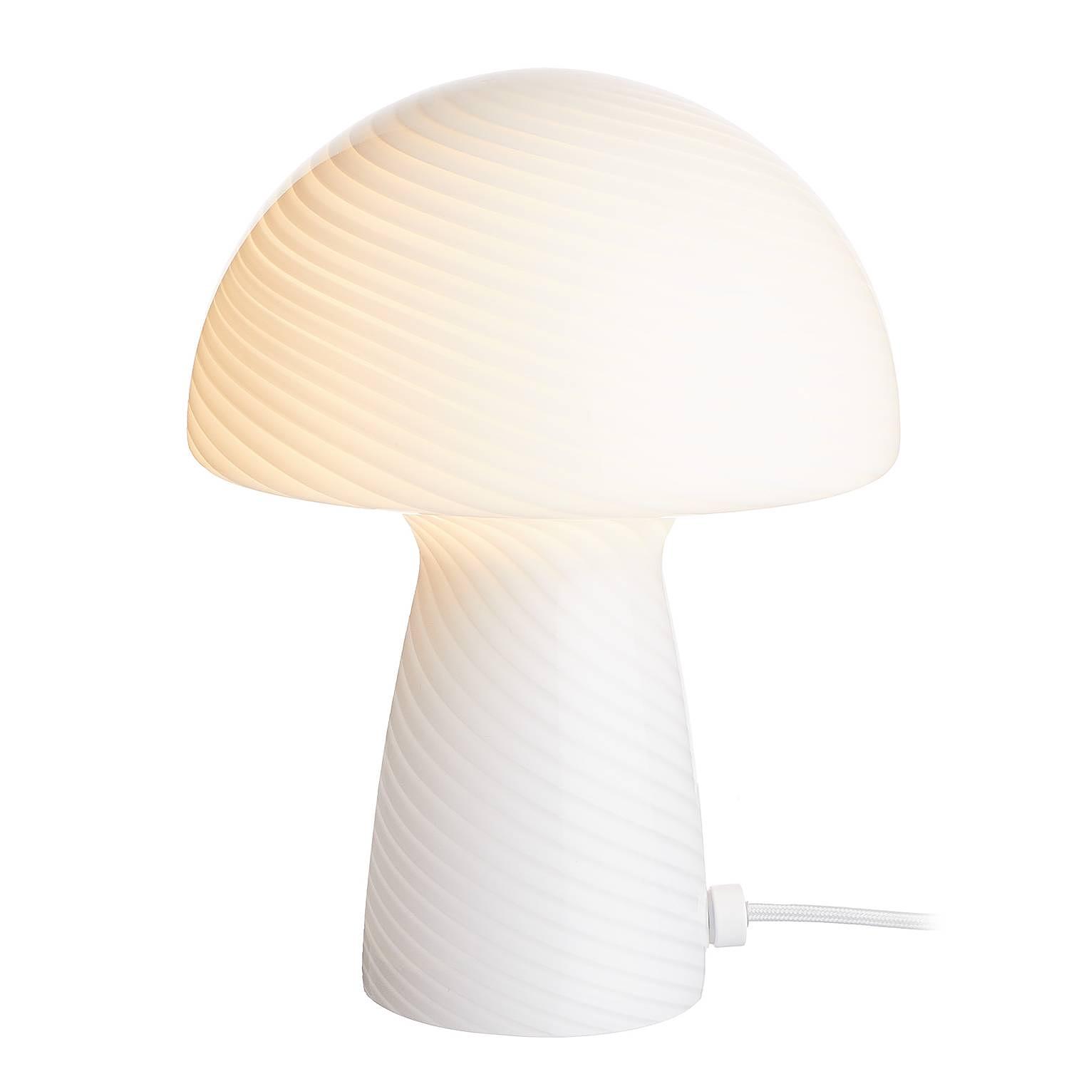 FUNGI TOWN Tischleuchte Farbglas Weiß 4