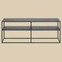 TV Lowboard Stahl Schwarz 0