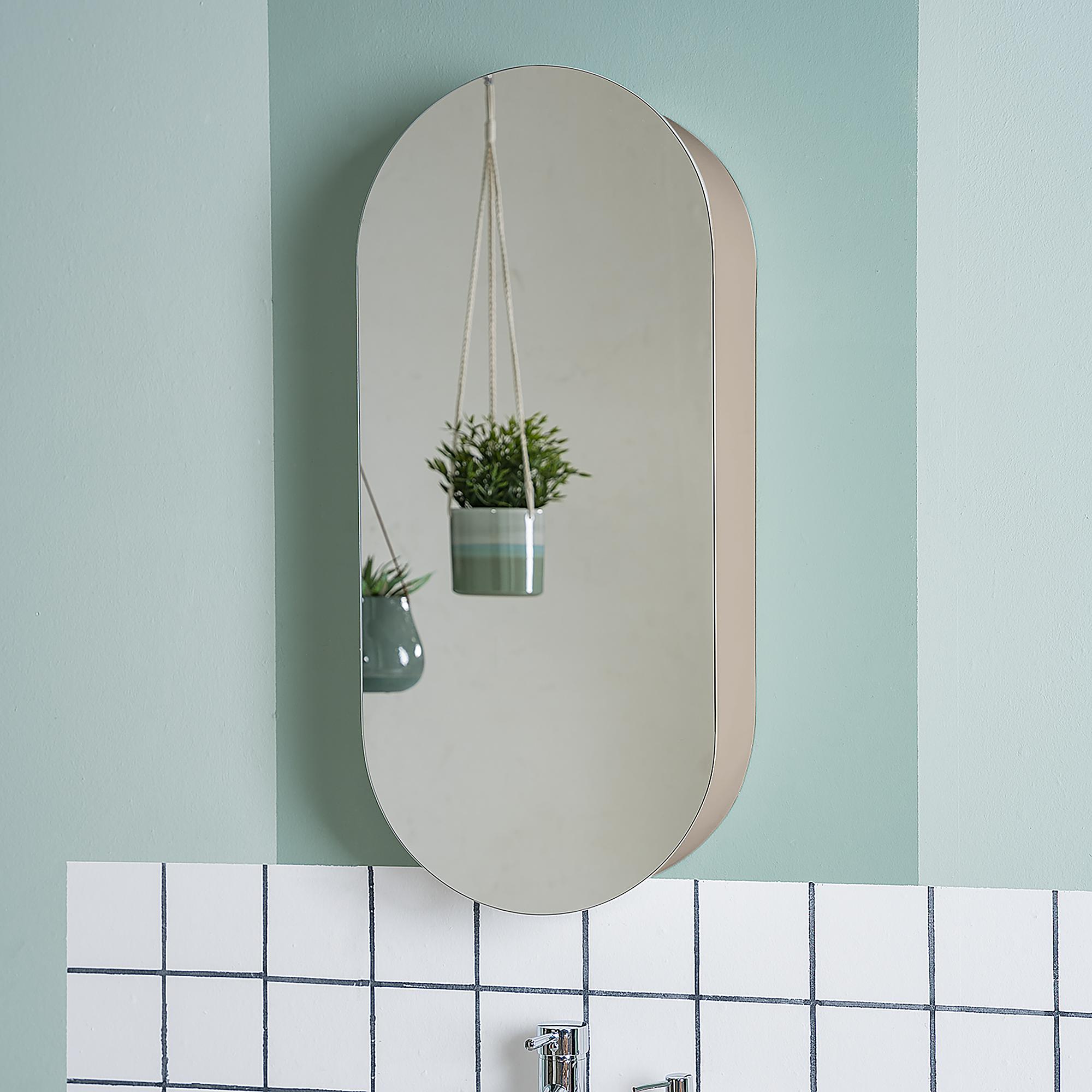 Lindholm Spiegelschrank Oval Taupe 4