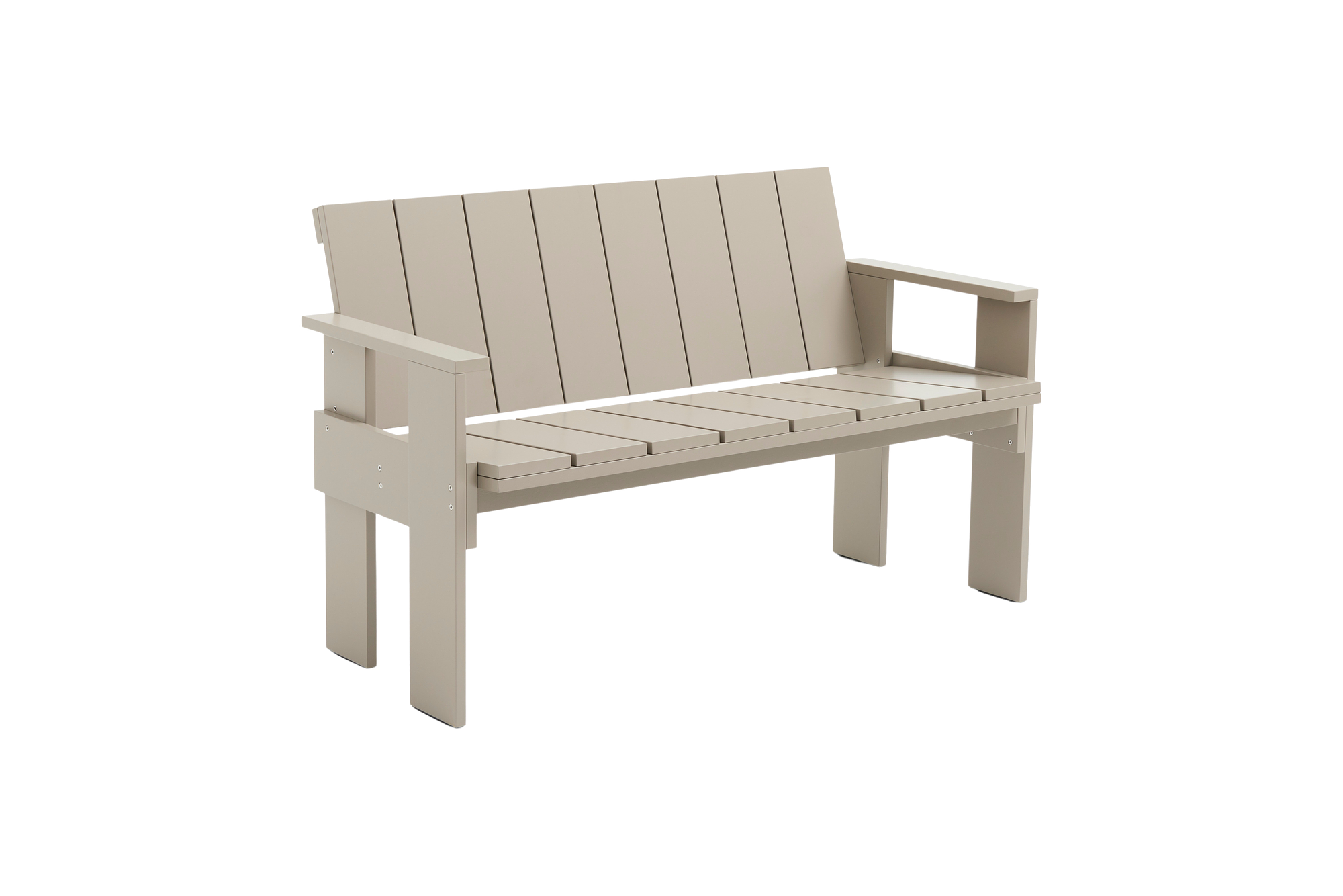 Crate Dining Bench Kiefernholz Beige 0