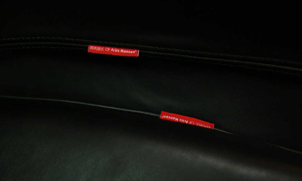 Egg Sessel Arne Jacobsen Leder Schwarz 8