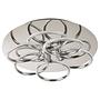 Deckenleuchte Ring Edelstahl Silber 1