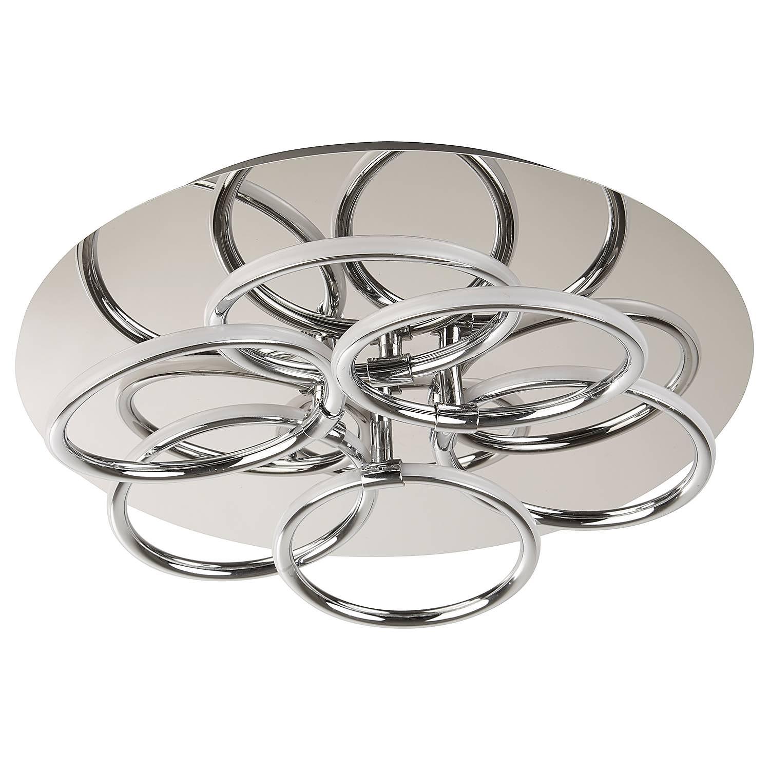 Deckenleuchte Ring Edelstahl Silber 1