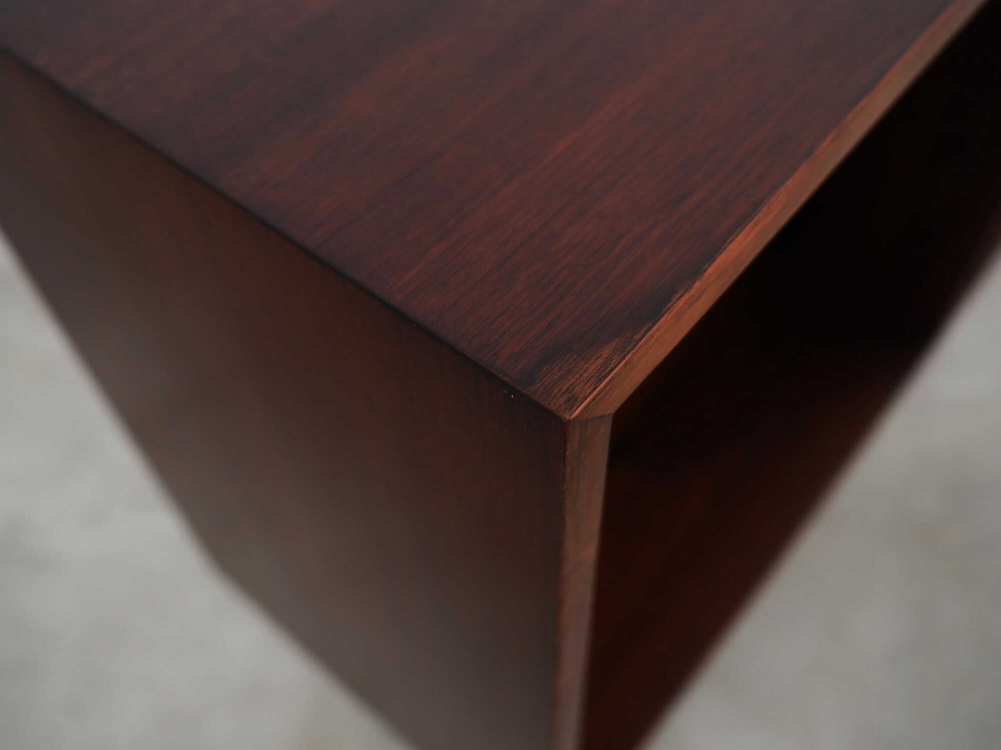 Vintage bookshelf mahogany brown 1970s 5