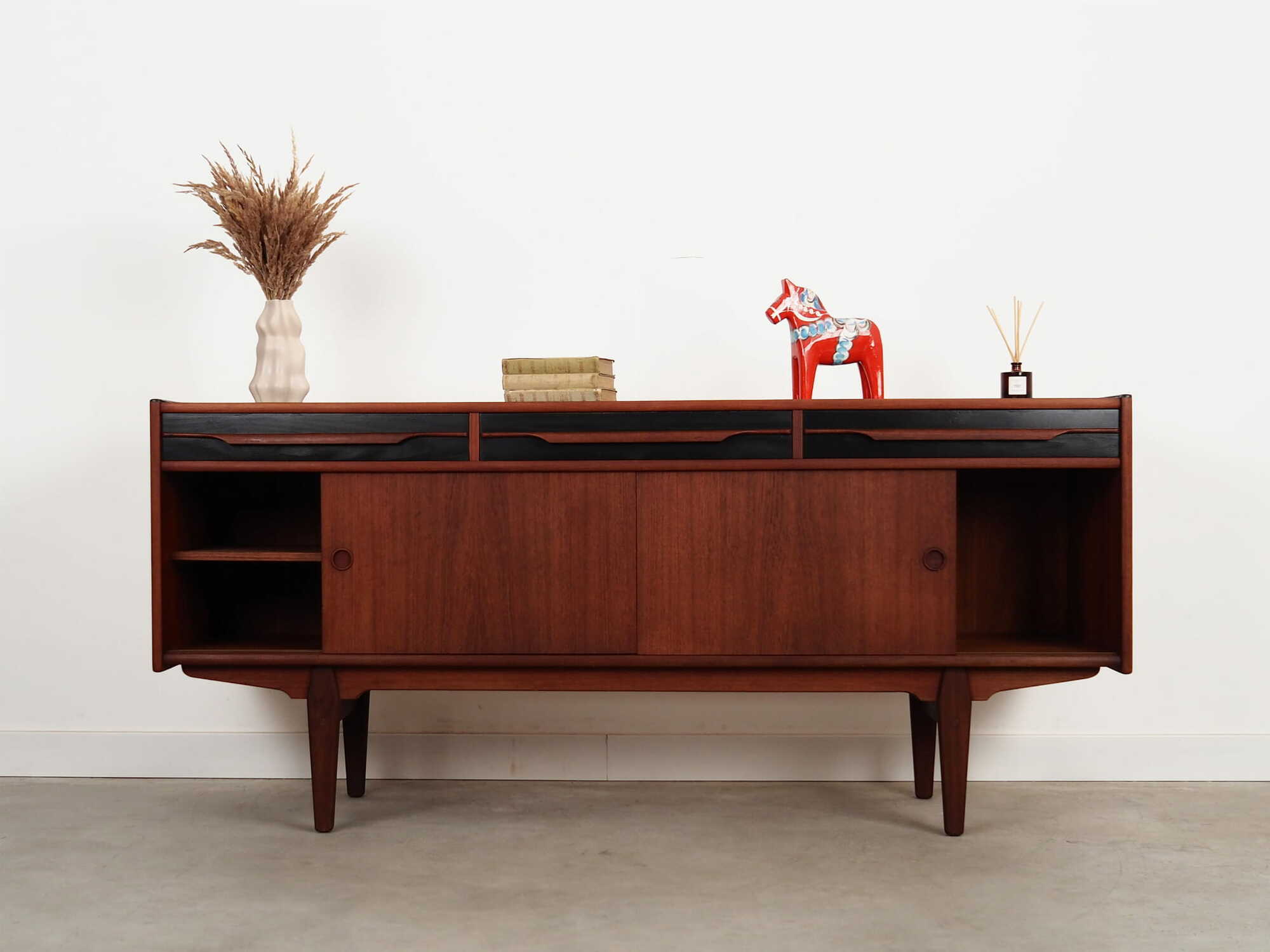 Vintage Sideboard Teakholz Braun 1970er Jahre 2