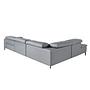 Sofa Récamiere Links Leder Grau 7