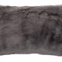 Bosie Lamina Grey Rectangular Faux Fur Cushion 1