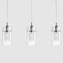 Pendant lamp clear glass 3-light 0
