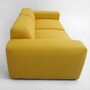 Pyllow Sofa 2-Sitzer Strukturgewebe Senfgelb 3