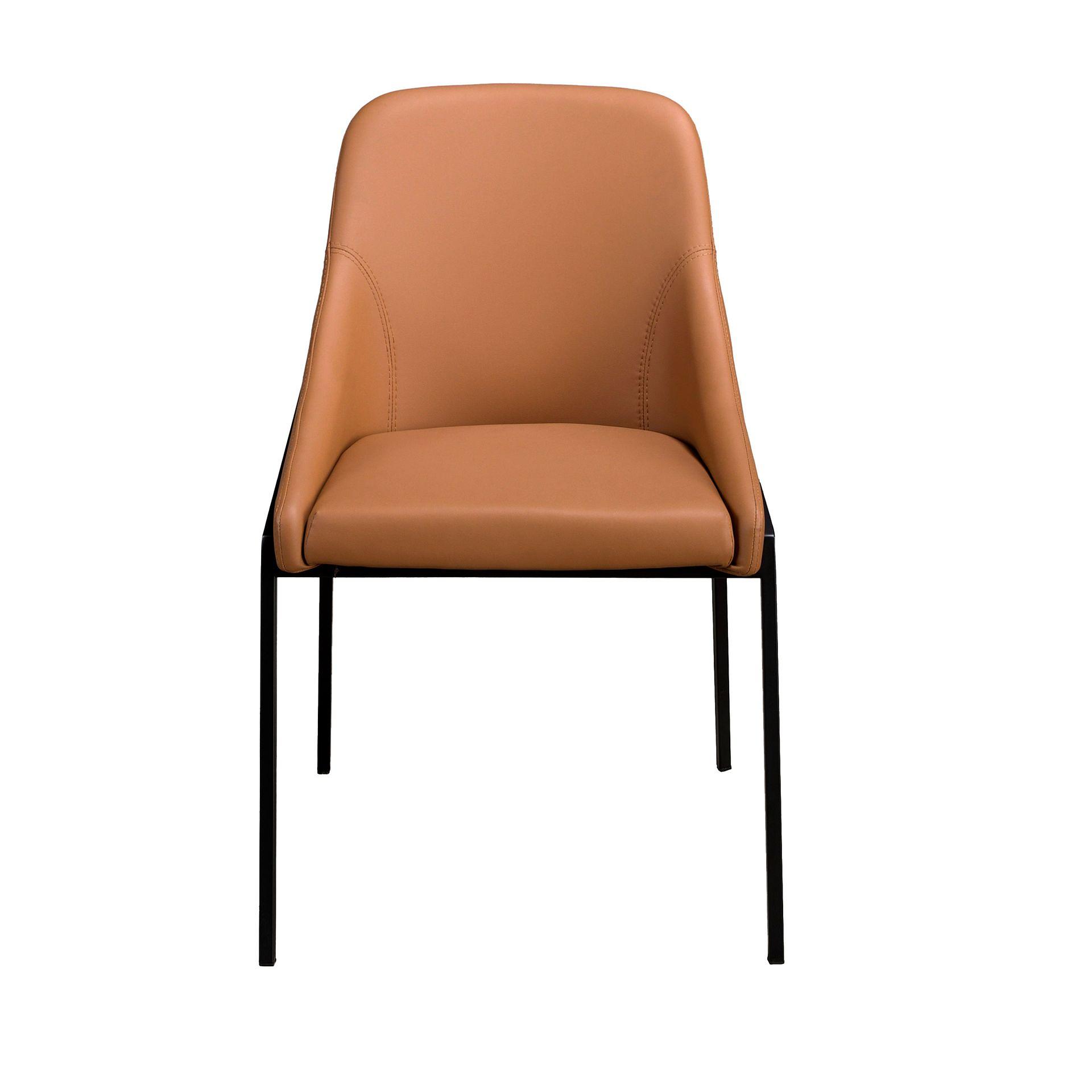 Armlehnstuhl Kunstleder Orange 1