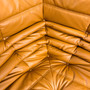 Togo Ecksofa Hochglanzleder Cognac Hell 5