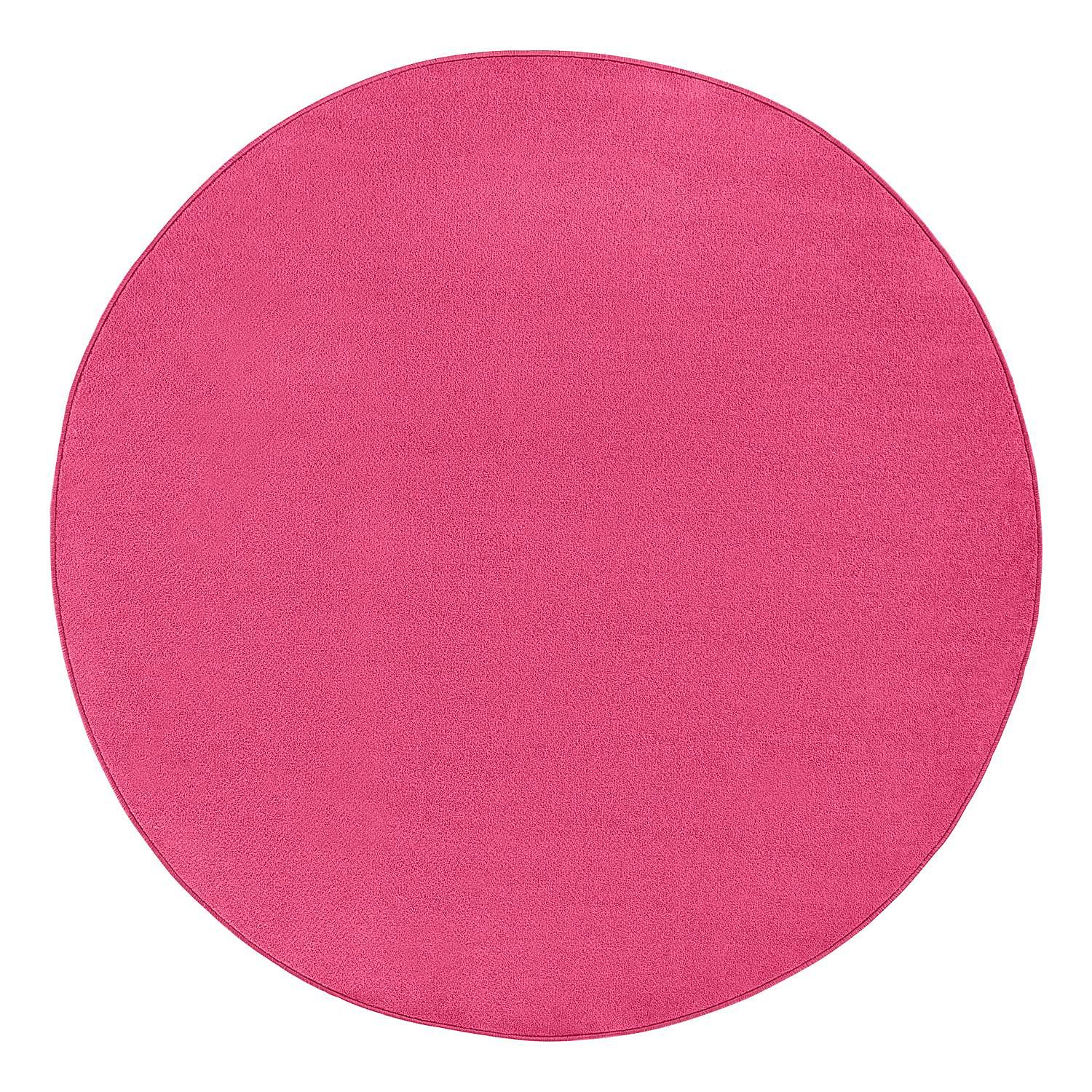 Fancy Circle Kurzflorteppich Mischgewebe Fuchsia 133 cm 0