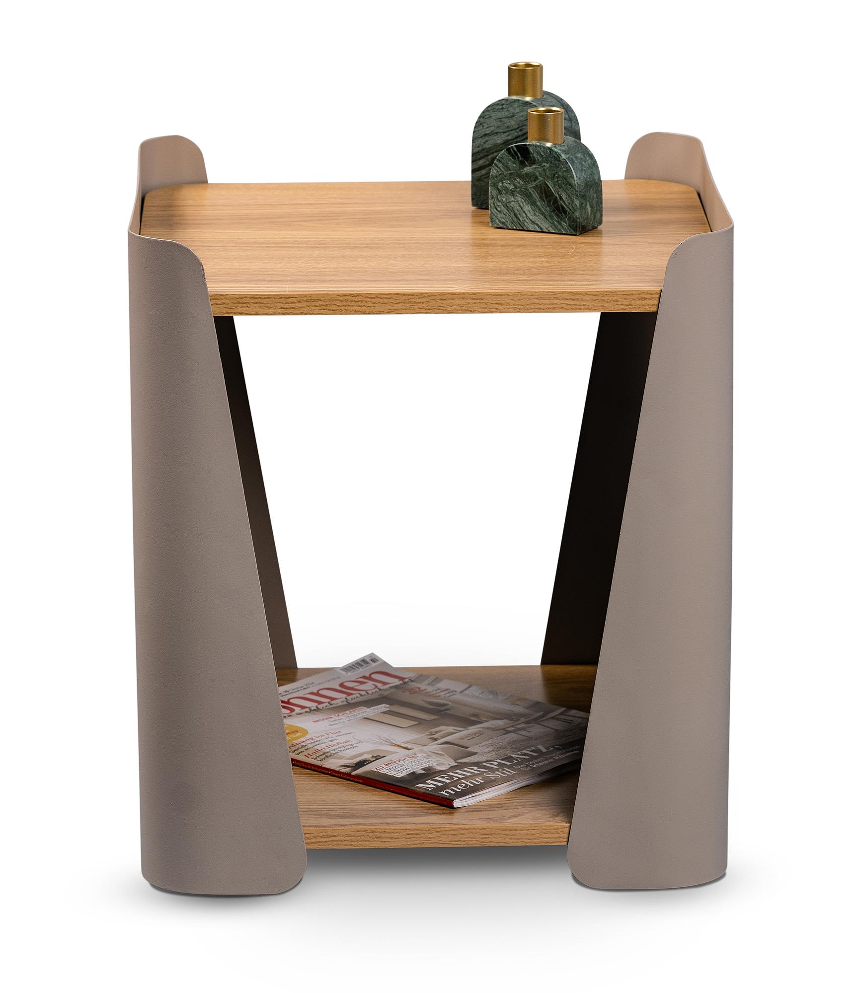 Sinbuk Beistelltisch Eiche Artisan Dekor Taupe 3