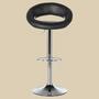 Bar stool faux leather black 1