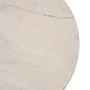 Amira White Marble Top Gold Base Beistelltisch
 1