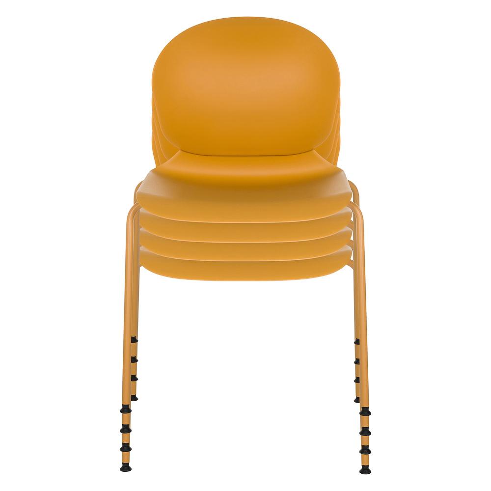 T36 VI Stackable chair plastic Yellow 5