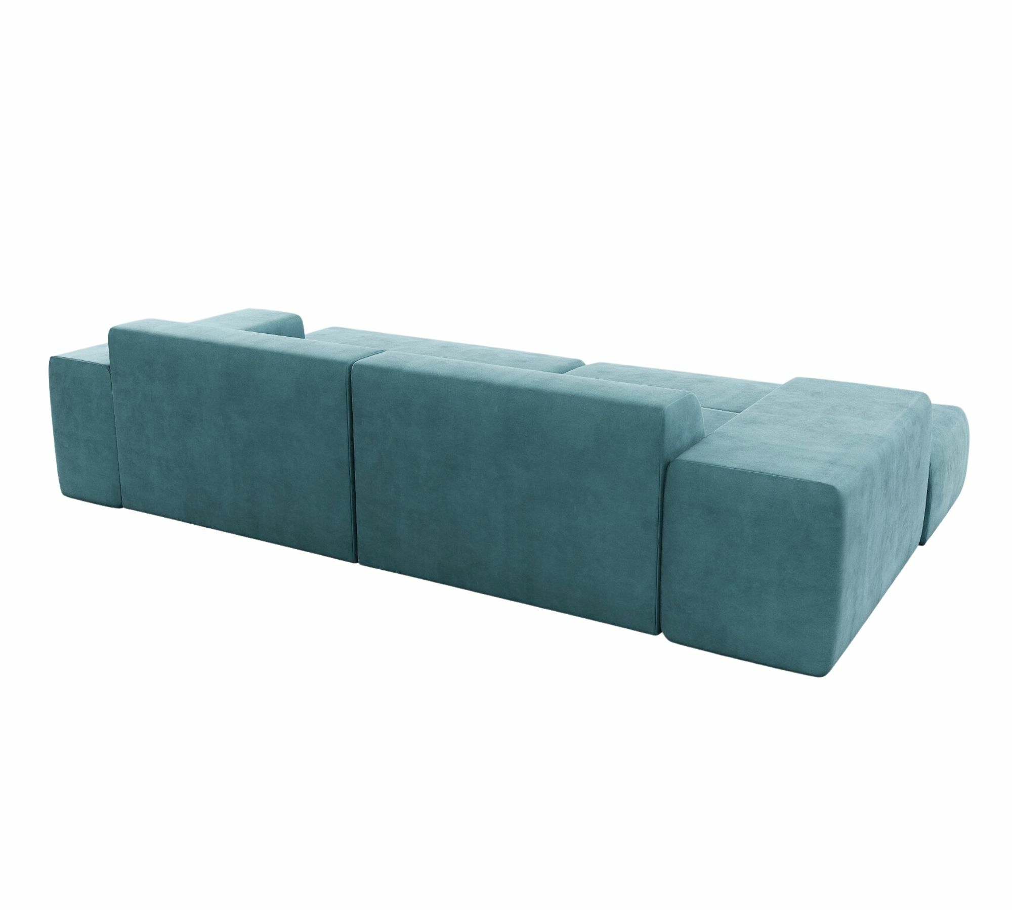 Pyllow 3-Sitzer Sofa Samt Pastellblau 2