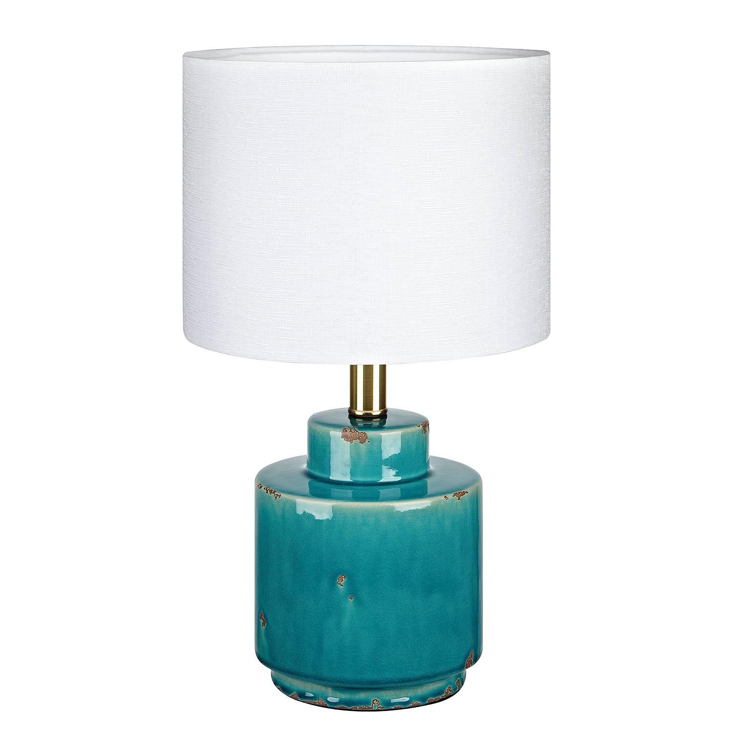 Table lamp Cous blended fabric ceramic 0