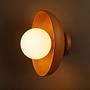 Hand Wall Lamp S Oak Wood Brown 2