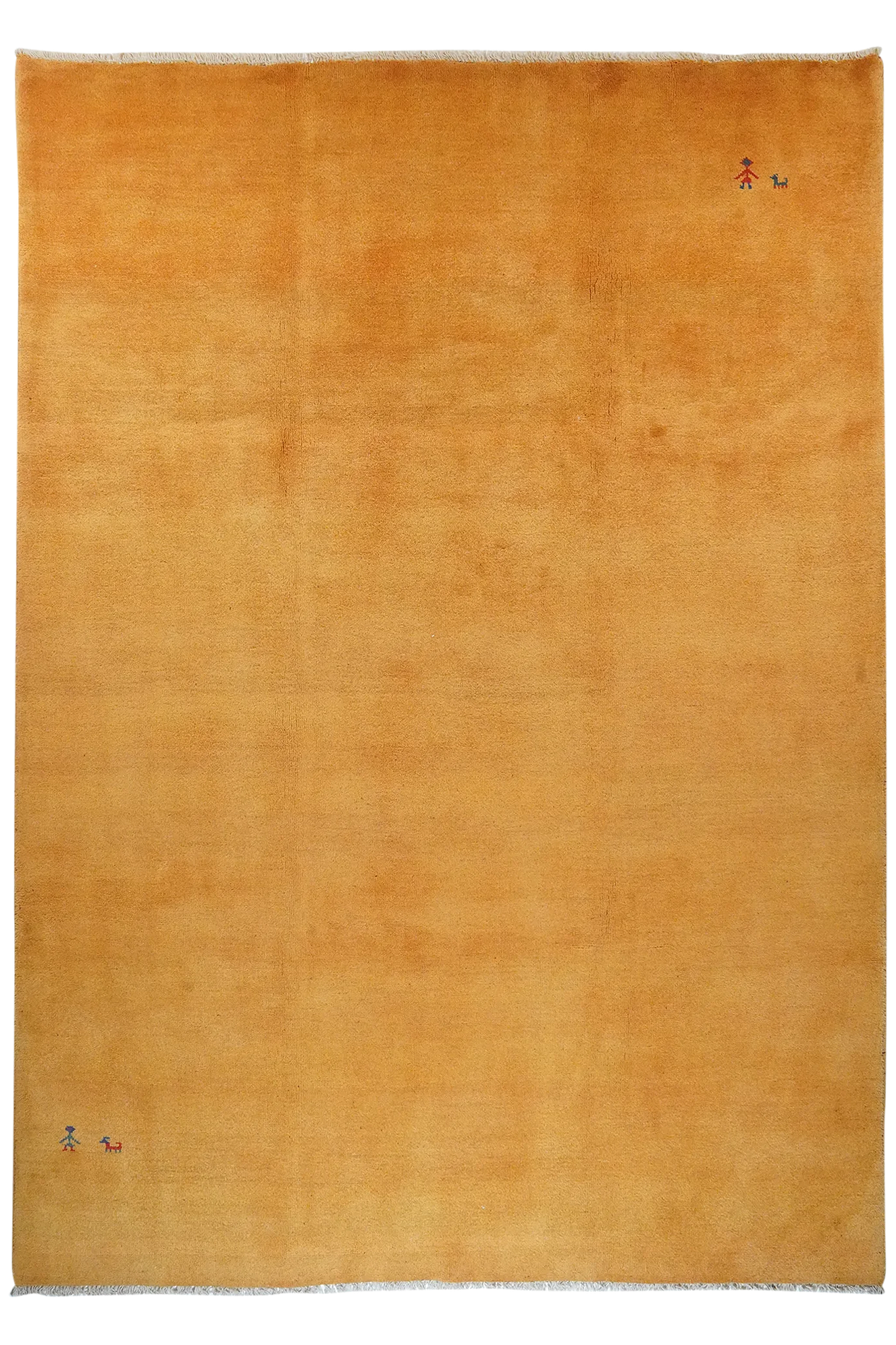 Tappeto Gabbeh lana giallo 0