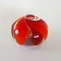 Vase Muranoglas Rot  4