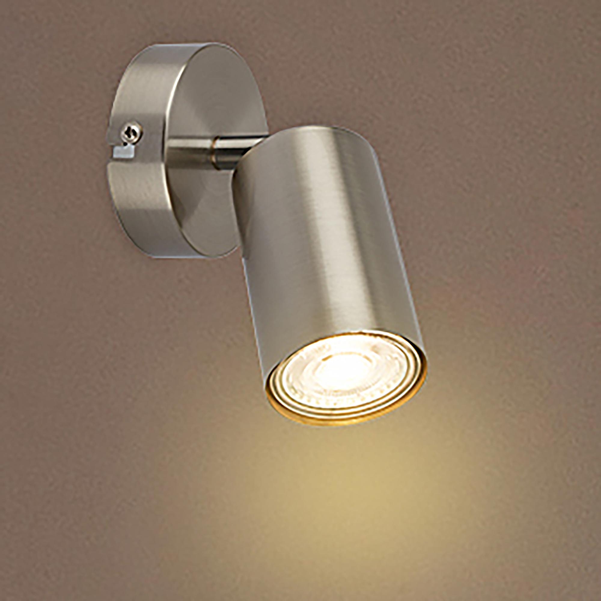 LED Wandleuchte Spot Tib Silber 0