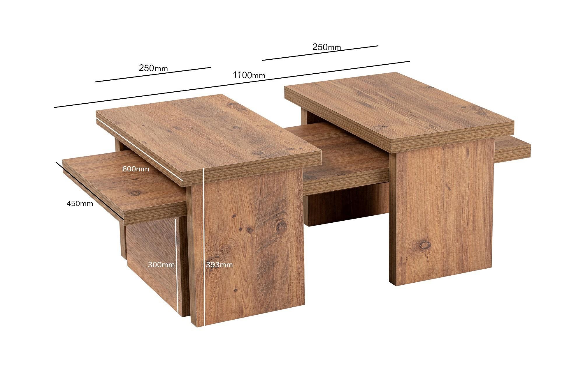 Sanctuary Couchtisch Braun 9