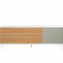 Sideboard Holz Metall Weiß 2
