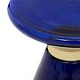 Margot Schwarzes Glas und Kupfer Beistelltisch
 2